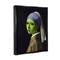Stupell Industries Girl With Pearl Earring Alien Framed Floater Canvas Wall Art